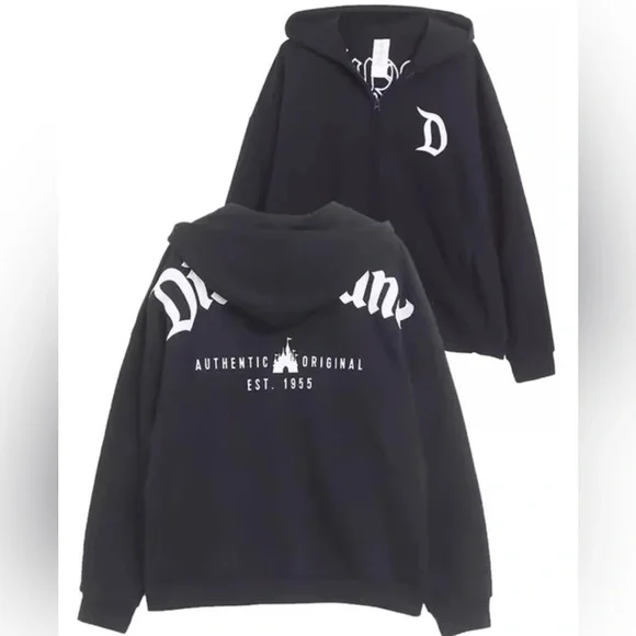 Disney Parks Disneyland Authentic Original Castle 1955 Zip up Hoodie NWT - Picture 4 of 9